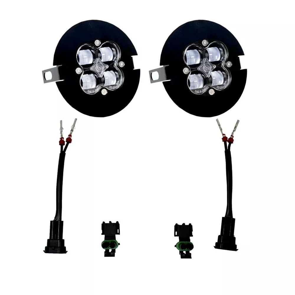 Baja Designs Fog Pocket Light Kit Squadron Series SAE Pattern Clear Lens 447702