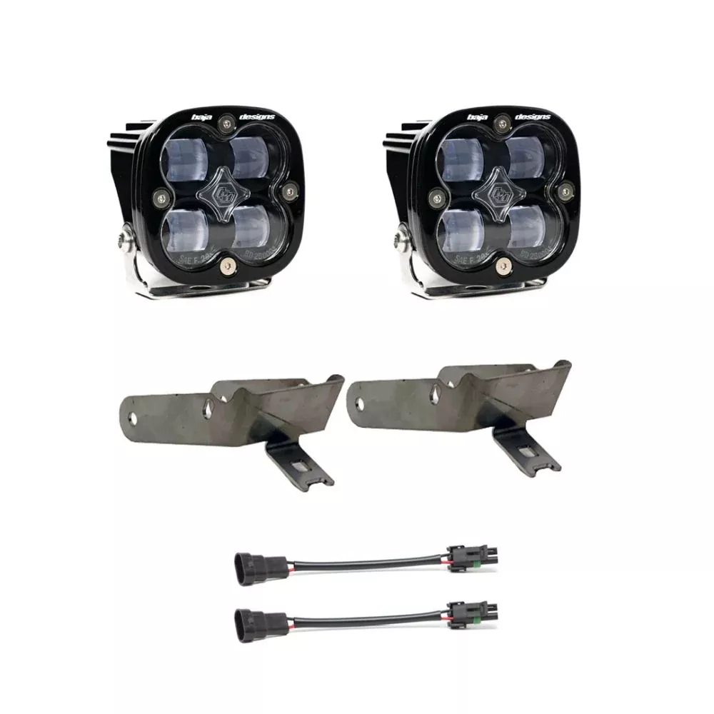 Baja Designs Fog Pocket Light Kit Squadron Series SAE Pattern Clear Lens 630821