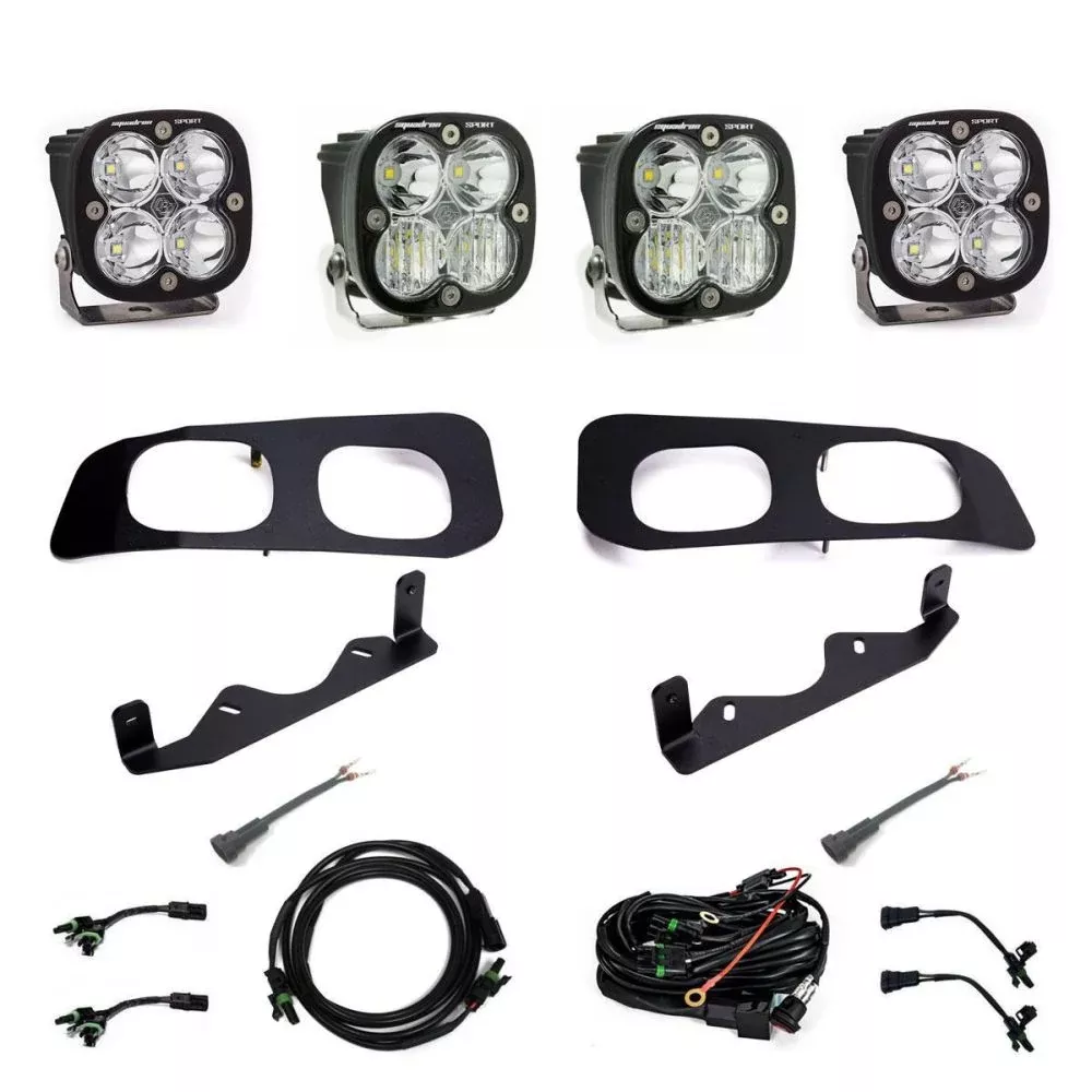 Baja Designs Fog Pocket Light Kit Squadron Sport Series Multi Pattern Clear Lens Toggle Wiring 448257