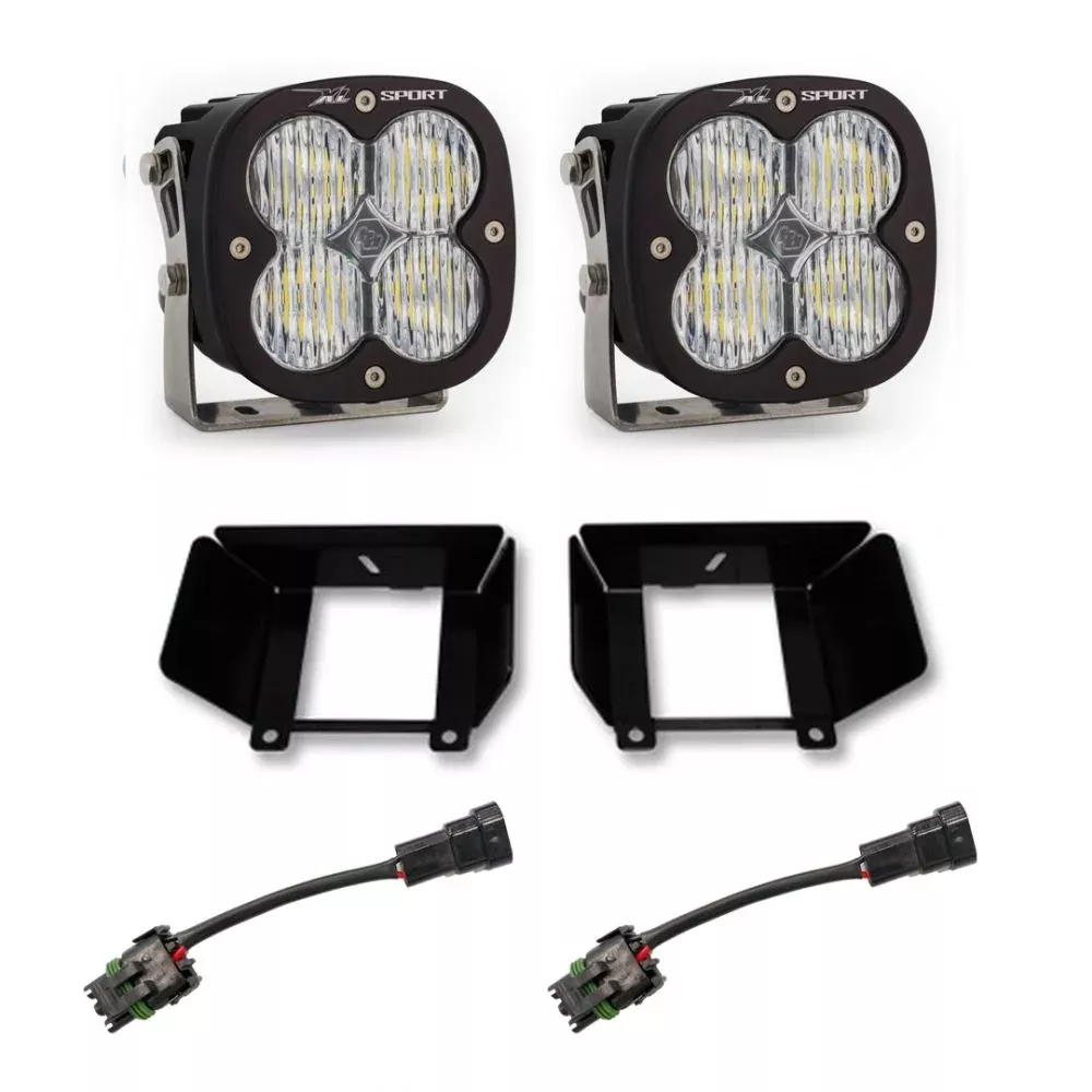 Baja Designs Fog Pocket Light Kit XL Sport Series Driving/Combo Pattern Clear Lens 447785