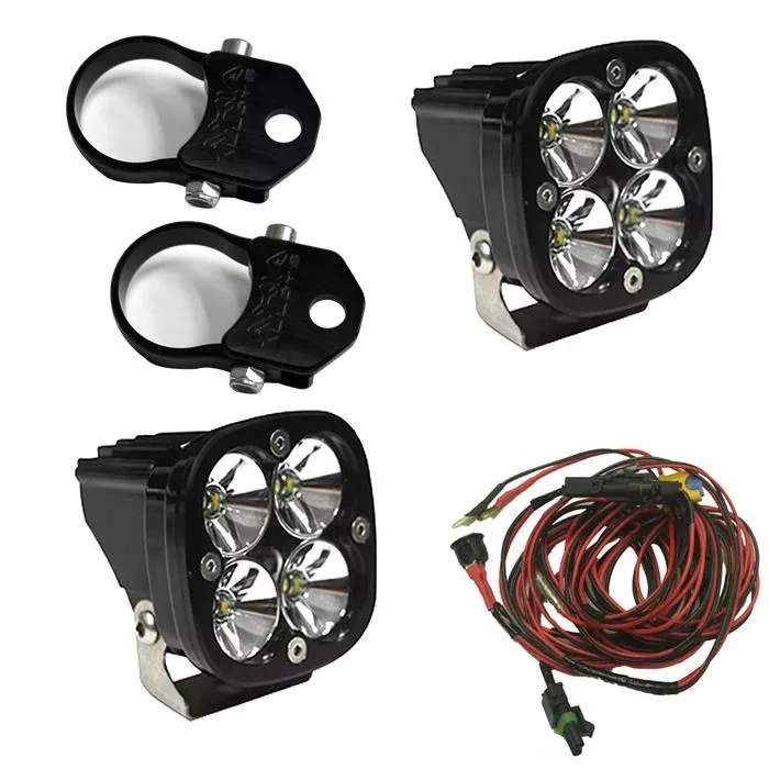 Baja Designs Frame Light Kit Vertical 2 inch Squadron Pro Series Driving/Combo Pattern Clear Lens Universal 497108