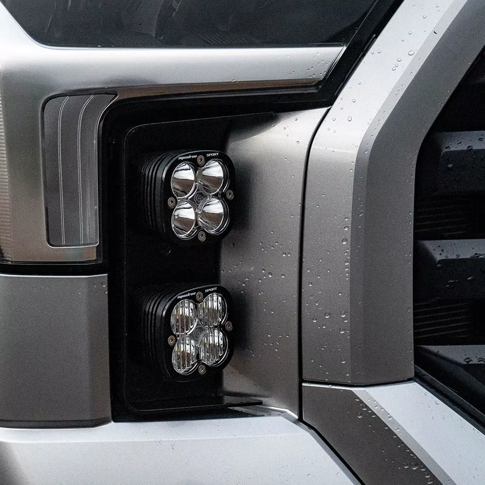 Baja Designs Front Vent Light kit Squadron Sport Series Multi Pattern Clear Lens 448127