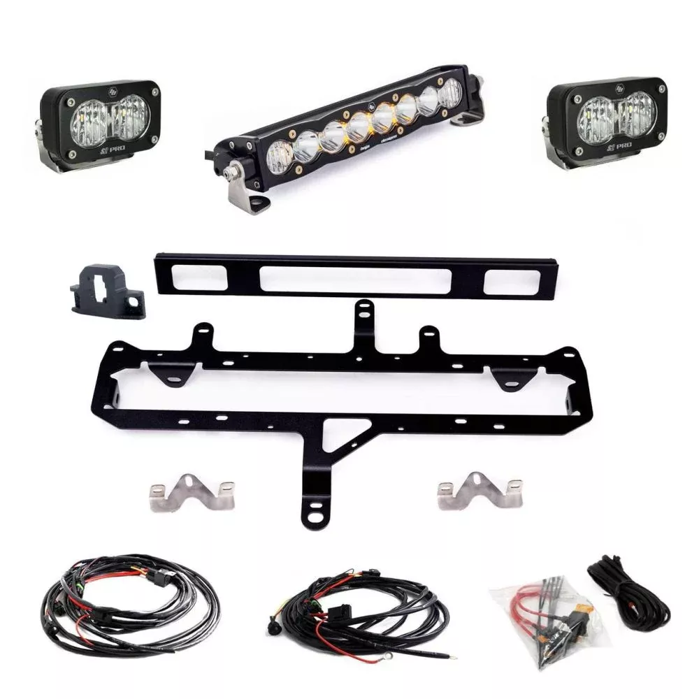 Baja Designs Grille Light Bar Kit 10 inch S8 Series Multi Pattern Clear Lens 448262