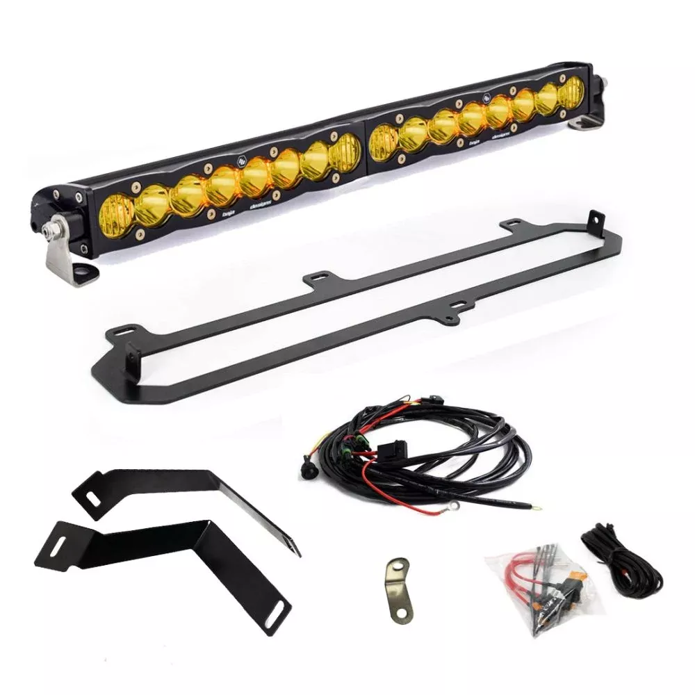 Baja Designs Grille Light Bar Kit 20 inch S8 Series Driving/Combo Pattern Baja Amber Lens 448124