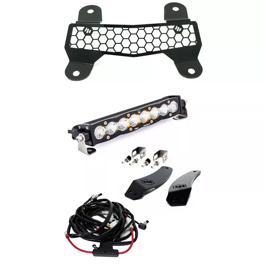 Baja Designs Grille Light Bar Kit With Bezel 10 inch S8 Series Driving/Combo Pattern Clear Lens 447144
