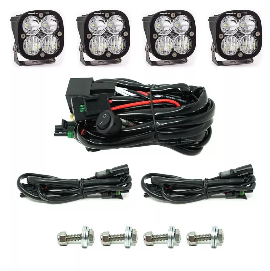 Baja Designs Grille Light Kit Squadron Pro Series Driving/Combo Pattern Clear Lens 447610