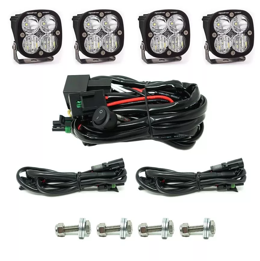 Baja Designs Grille Light Kit Squadron Sport Series Driving/Combo Pattern Clear Lens 447609