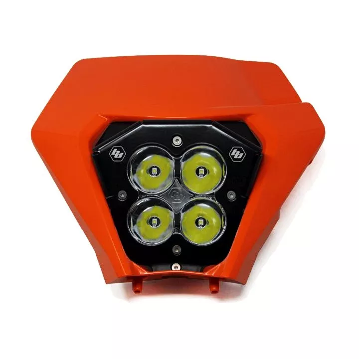 Baja Designs Headlight Kit Orange Shell XL80 Series Spot Pattern Clear Lens 677198