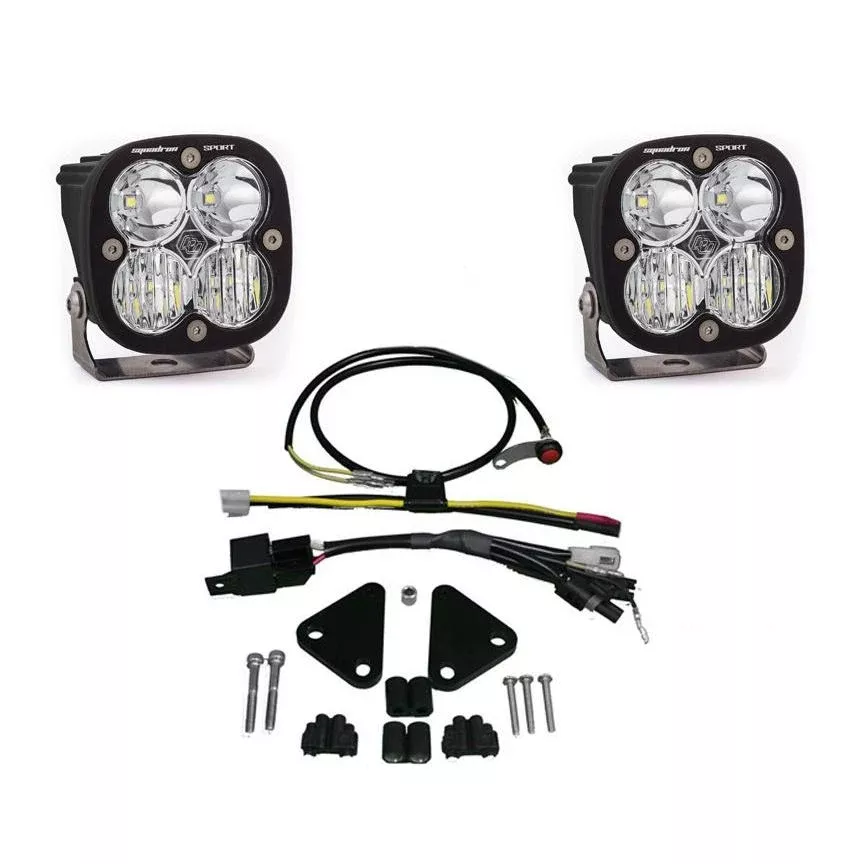 Baja Designs Headlight Kit Squadron Sport Series Driving/Combo Pattern Clear Lens 557043