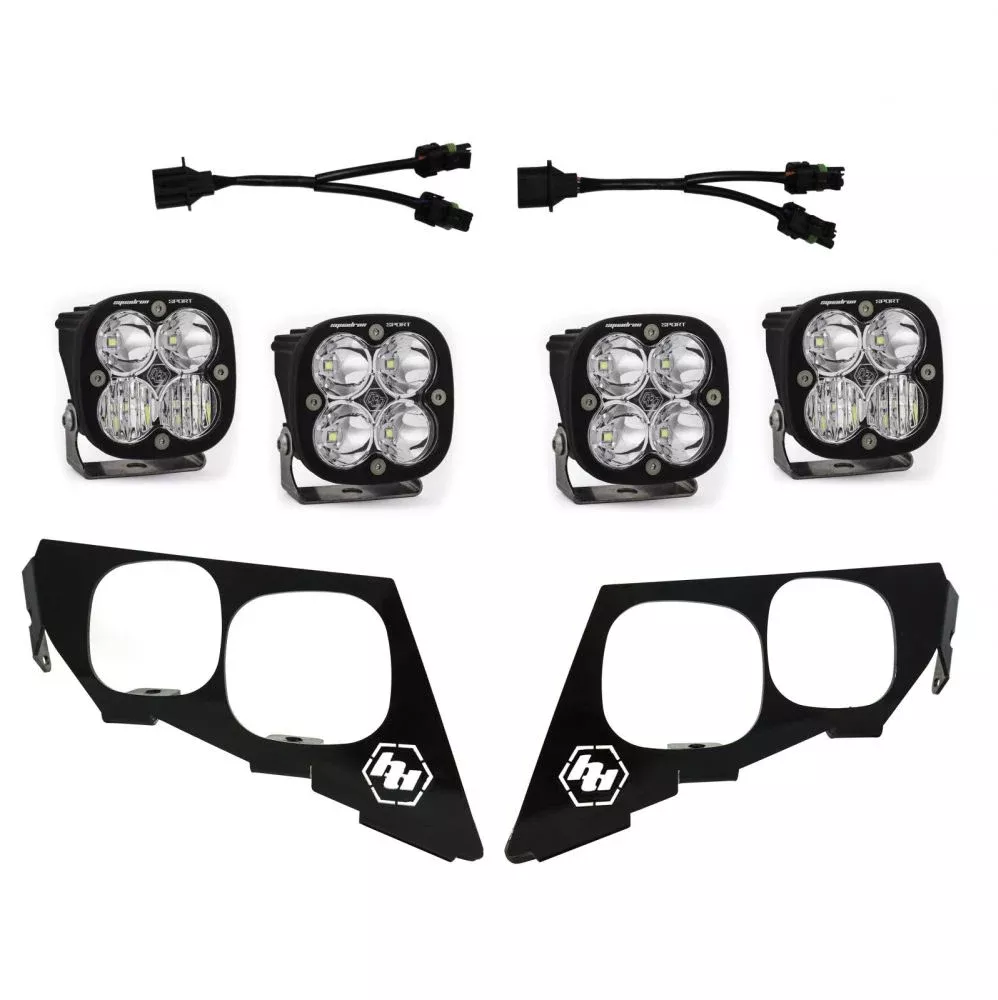 Baja Designs Headlight Kit Squadron Sport Series Multi Pattern Clear Lens 447094