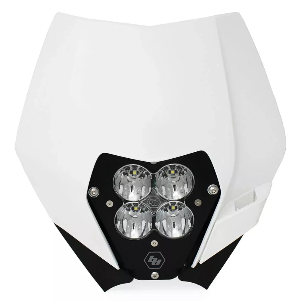 Baja Designs Headlight Kit White Shell XL80 Series Spot Pattern Clear Lens 677061