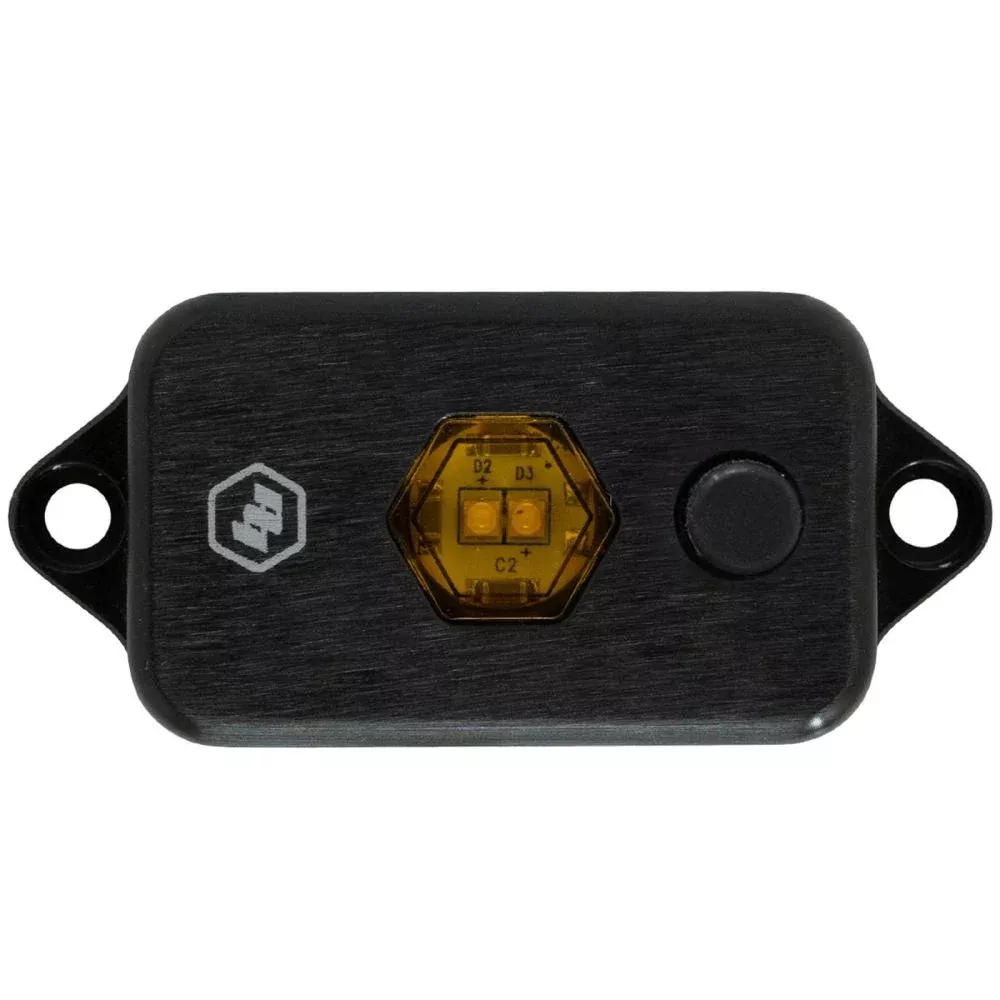 Baja Designs LED Dome Light Each With Switch Baja Amber Lens Universal 398057