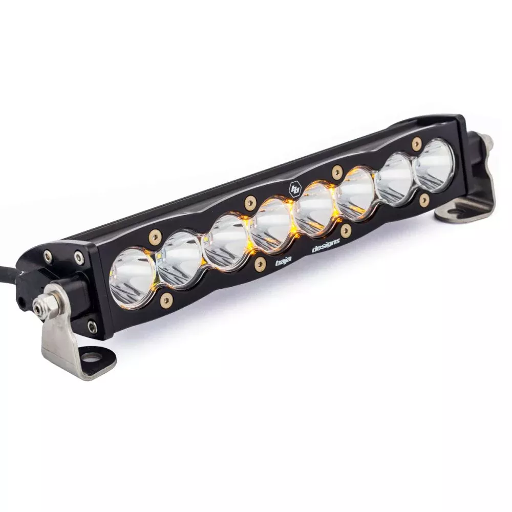 Baja Designs LED Light Bar 10 inch S8 Edition Spot Pattern Clear Lens Universal 701001