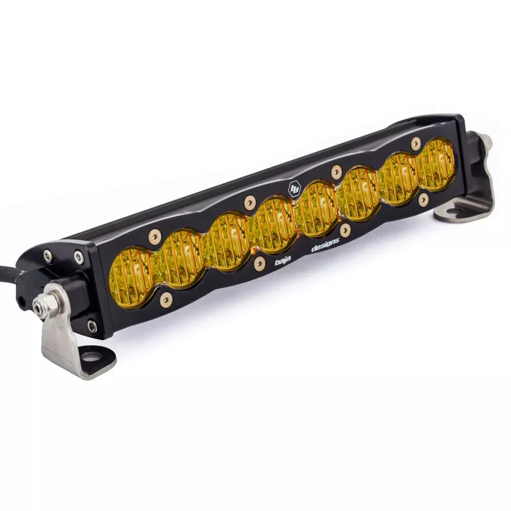 Baja Designs LED Light Bar 10 inch S8 Edition Wide Cornering Pattern Baja Amber Lens Universal 701014