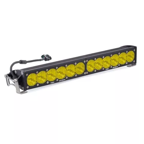 Baja Designs LED Light Bar 20 inch OnX6 Series Wide Cornering Pattern Baja Amber Lens Universal 452014