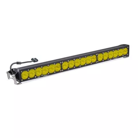 Baja Designs LED Light Bar 30 inch OnX6 Series Wide Cornering Pattern Baja Amber Lens Universal 453014