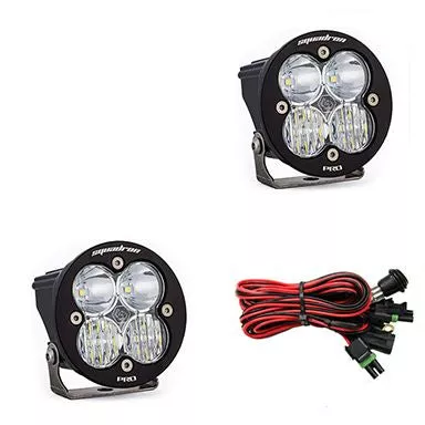 Baja Designs LED Light Pod Pair Squadron-R Pro Series Driving/Combo Pattern Clear Lens Universal 597803