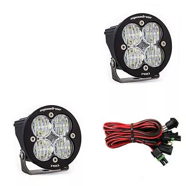 Baja Designs LED Light Pod Pair Squadron-R Pro Series Wide Cornering Pattern Clear Lens Universal 597805