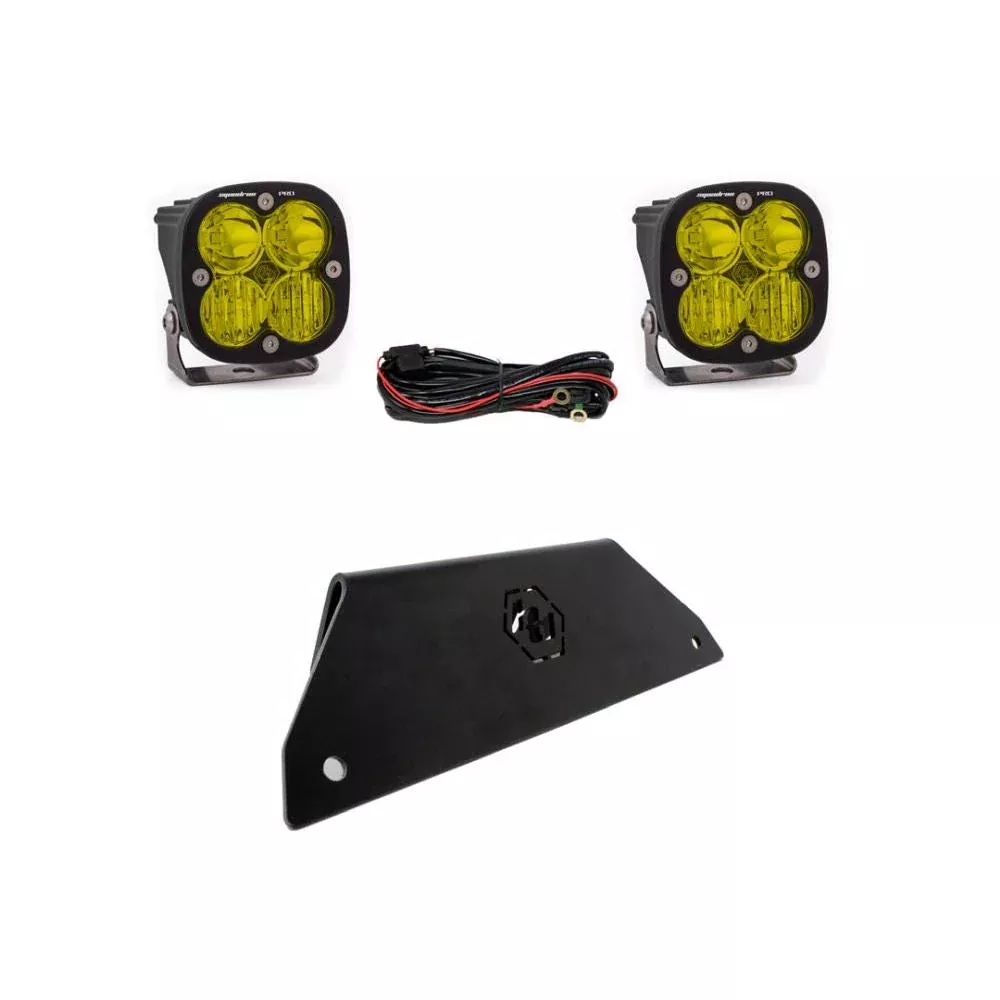 Baja Designs Lower Bumper LED Light Kit Squadron Pro Series Driving/Combo Pattern Baja Amber Lens For Polaris RZR Pro XP 2020-2022 447172