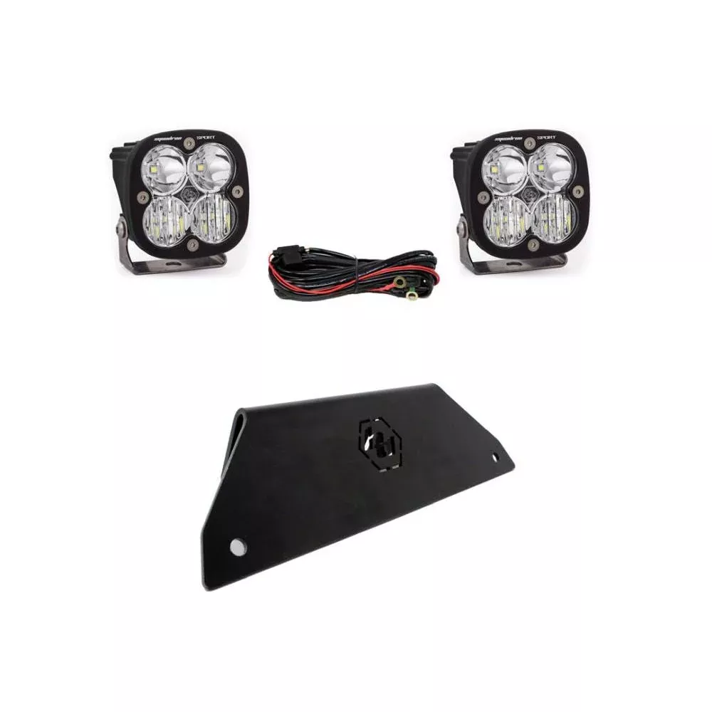 Baja Designs Lower Bumper LED Light Kit Squadron Sport Series Driving/Combo Pattern Baja Amber Lens For Polaris RZR Pro XP 2020-2022 447170