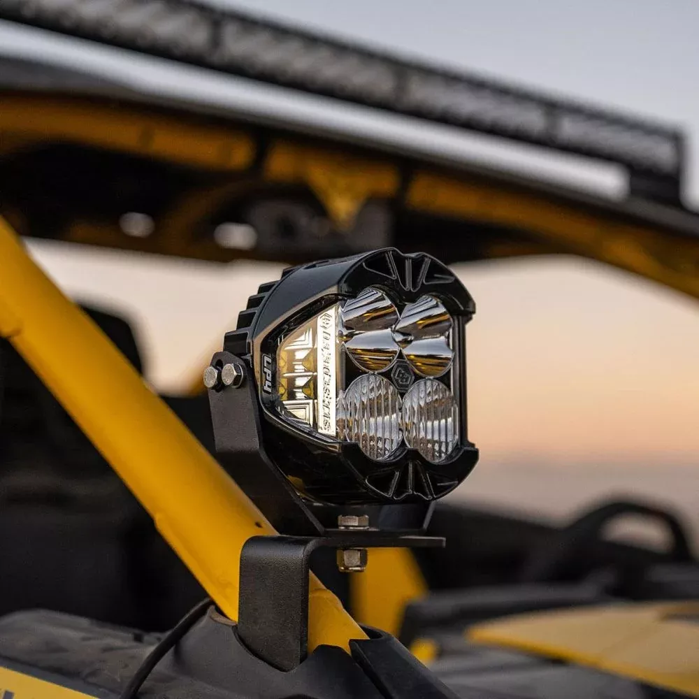 Baja Designs A-Pillar Light Kit Pair LP4 Series Driving/Combo Pattern Clear Lens For Can-Am Maverick R 2024 448190