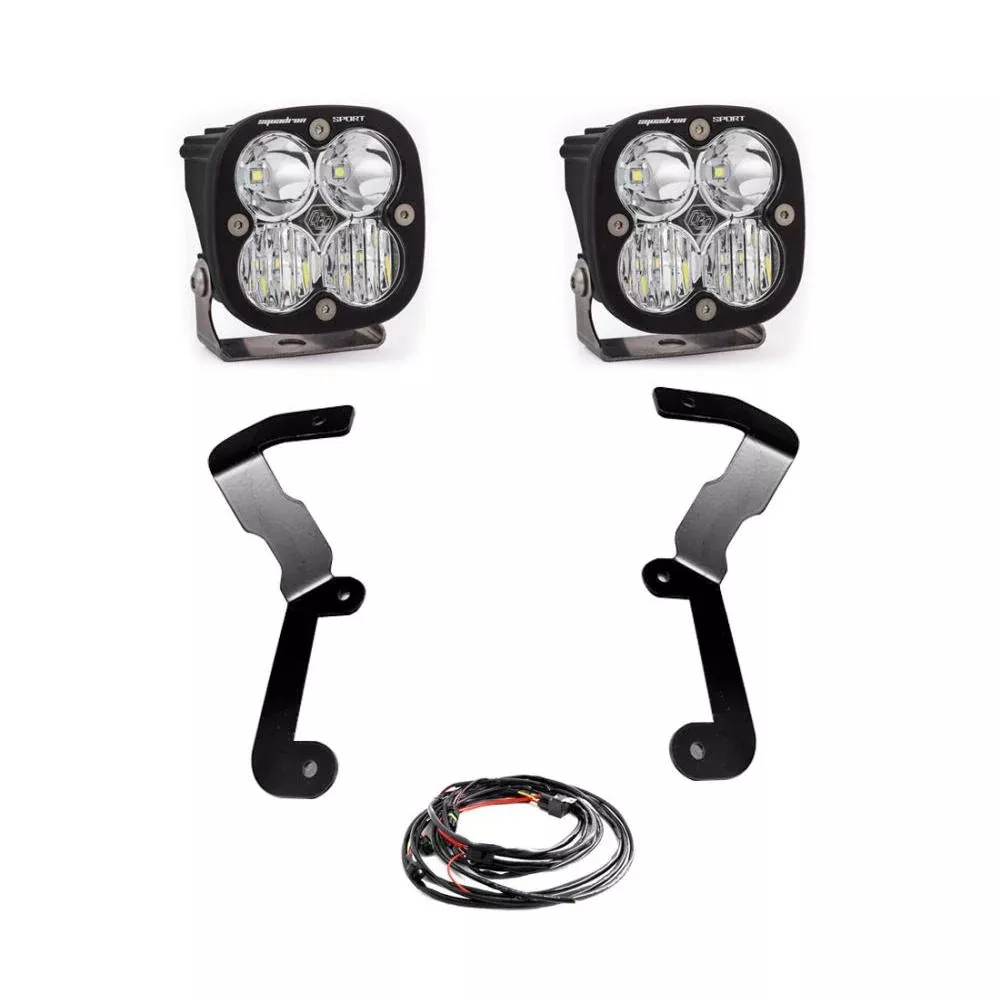 Baja Designs A-Pillar Light Kit Pair Squadron Sport Series Driving/Combo Pattern Clear Lens 447151