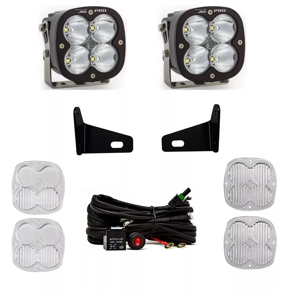 Baja Designs A-Pillar Light Kit Pair XL Pro Series Driving/Combo Pattern Clear Lens 447773