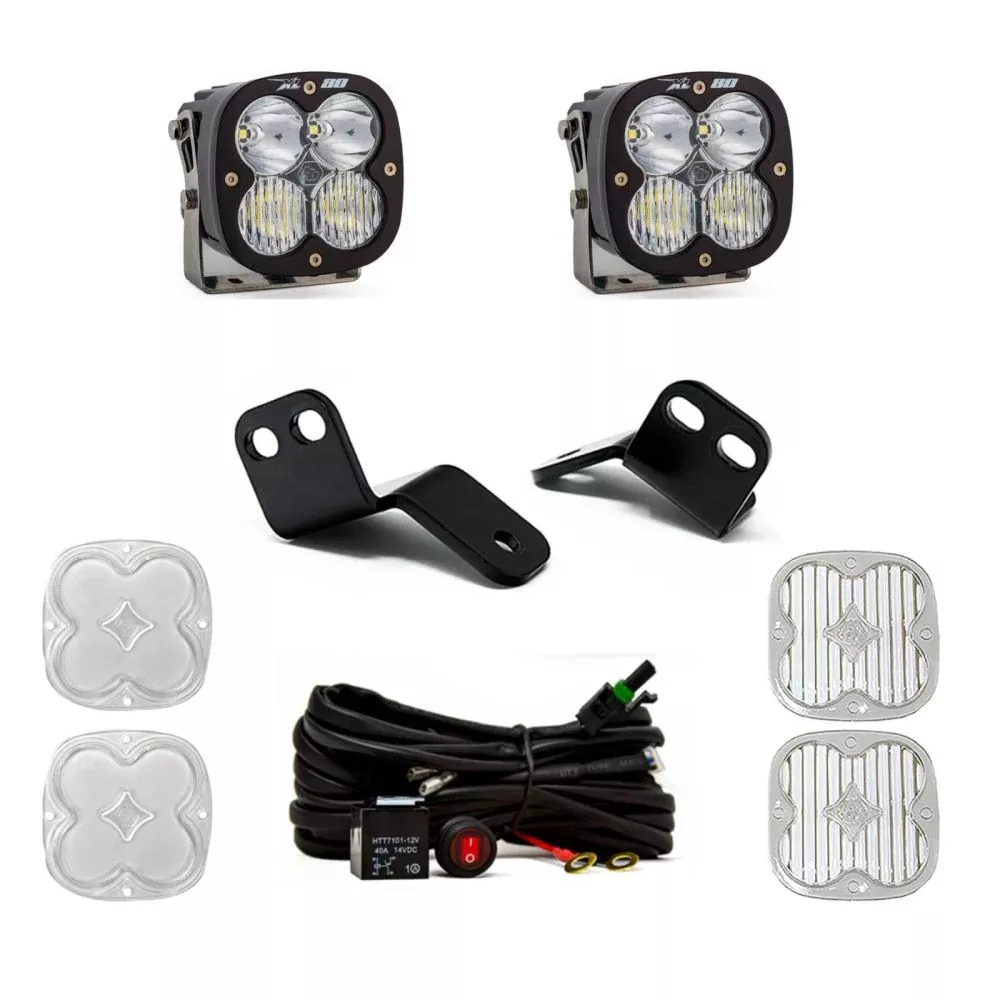 Baja Designs A-Pillar Light Kit Pair XL80 Series Spot And Driving/Combo Pattern Clear Lens 447824