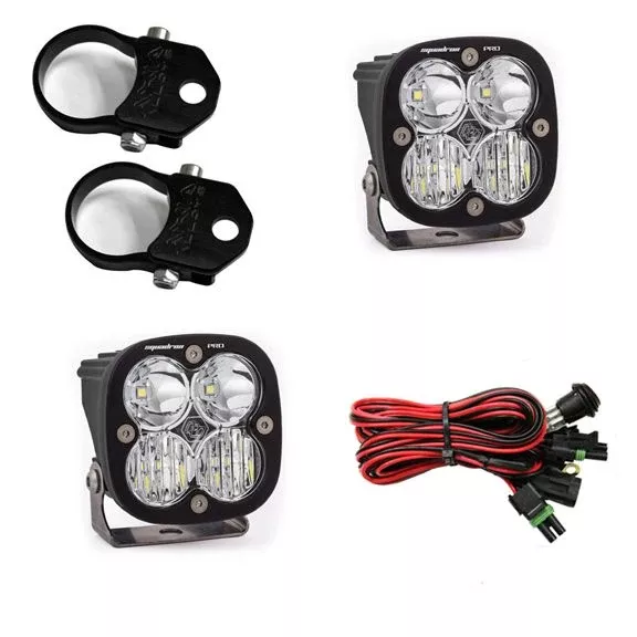 Baja Designs A-Pillar Light Mount Kit Pair 1.75inch Mount Squadron Pro Series Driving/Combo Pattern Clear Lens Universal 497101
