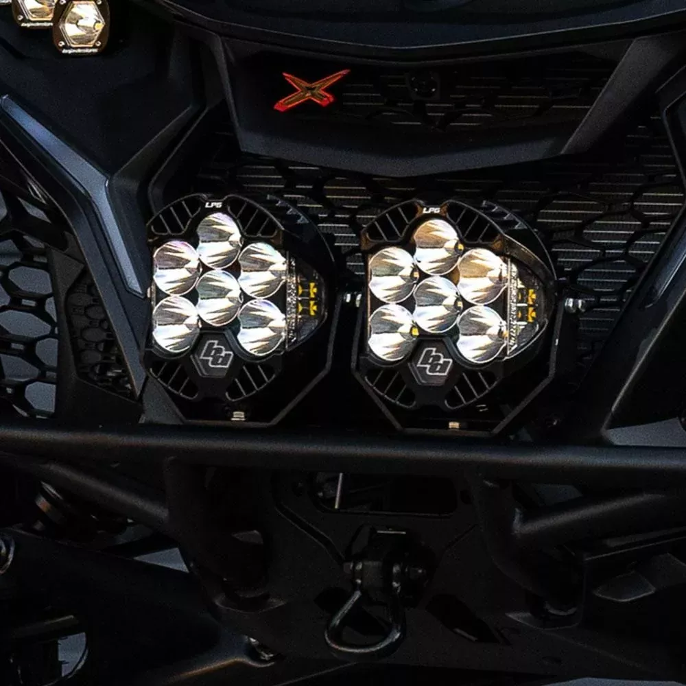 Baja Designs Pre-Runner Bumper LED Light Kit LP4 Series Driving/Combo Pattern Clear Lens For Can-Am Maverick R 2024 448217