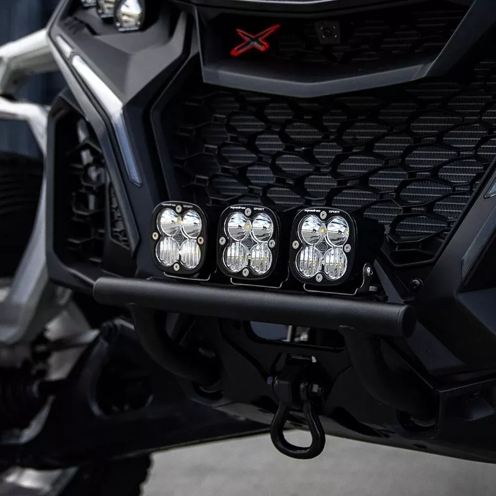 Baja Designs Push Bar Bumper Light Kit Squadron Sport Series Driving/Combo Pattern Clear Lens For Can-Am Maverick R 2024 448214