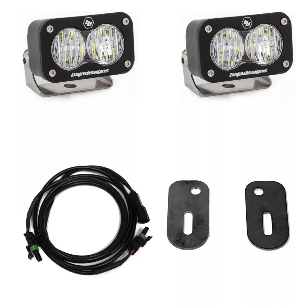 Baja Designs Reverse Light Kit Pair Dual S2 Sport Series Wide Cornering Pattern Clear Lens 447853