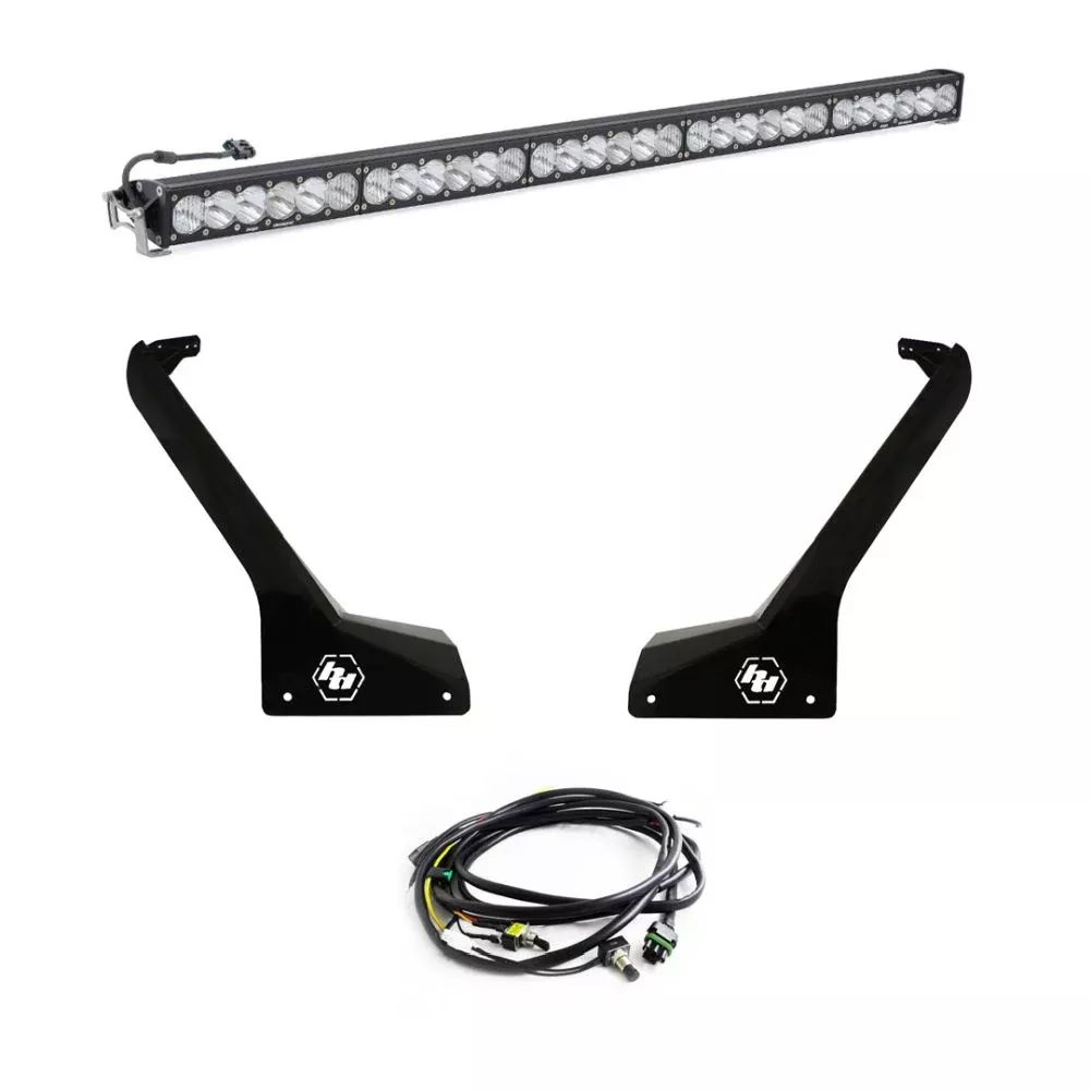 Baja Designs Roof LED Light Bar Kit 50 inch OnX6+ Series Driving/Combo Pattern Clear Lens Toggle Wiring 447666