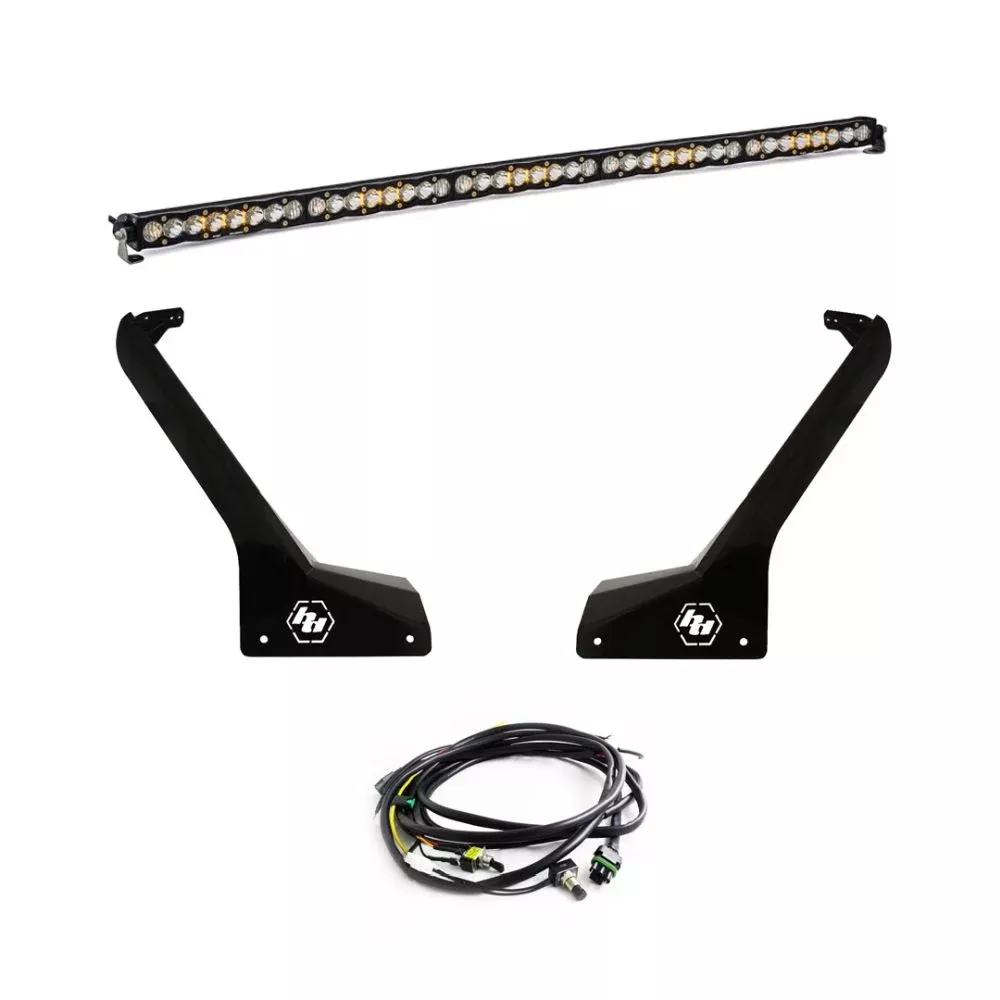 Baja Designs Roof LED Light Bar Kit 50 inch S8 Series Driving/Combo Pattern Clear Lens Toggle Wiring 447665