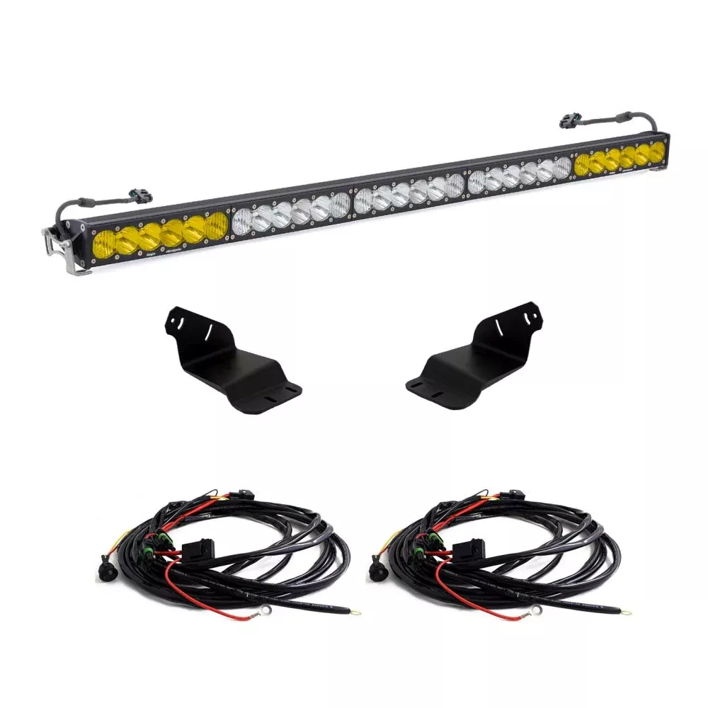 Baja Designs Roof Light Bar Kit Dual 50 inch OnX6 Series Multi Pattern Clear / Baja Amber Lens Toggle Wiring 447759