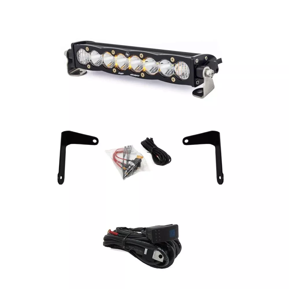 Baja Designs Shock Mount LED Light Bar S8 Series Driving/Combo Pattern Clear Lens 447037