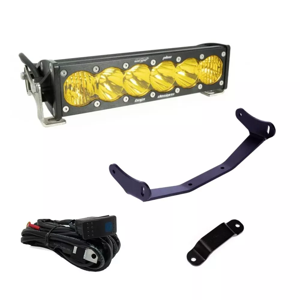 Baja Designs Shock Tower Light Kit 10 inch OnX6+ Series Driving/Combo Pattern Baja Amber Lens For Can-Am Maverick R 2024 448193