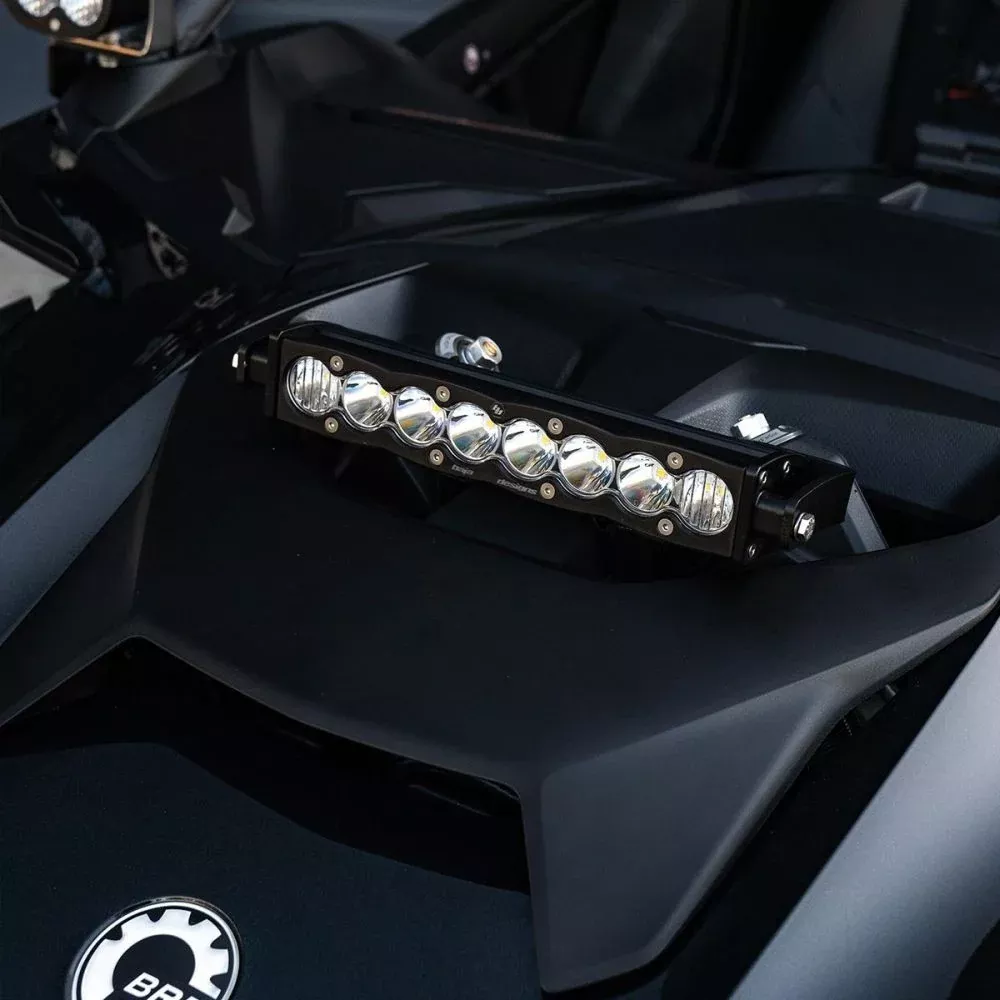 Baja Designs Shock Tower Light Kit 10 inch S8 Series Driving/Combo Pattern Clear Lens For Can-Am Maverick R 2024 448195