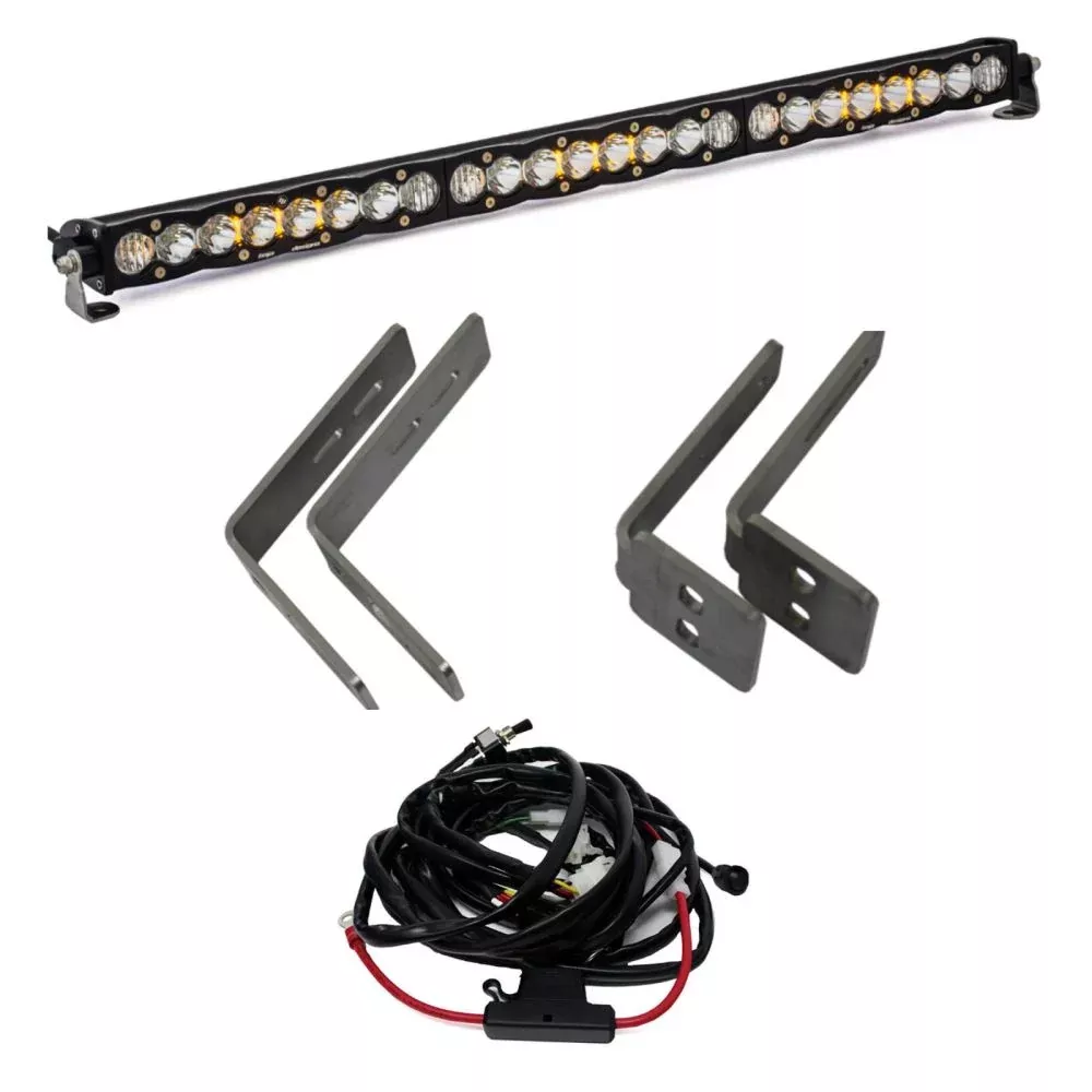 Baja Designs Upper Grille Light Bar Kit 20 inch S8 Series Driving/Combo Pattern Clear Lens 447792