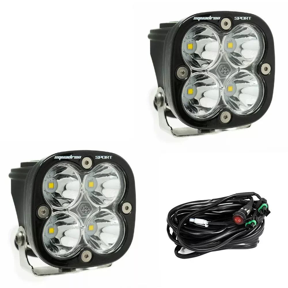 Baja Designs Vertical Light Mount Kit Squadron Pro Series Driving/Combo Pattern Clear Lens 2inch Mount 557801