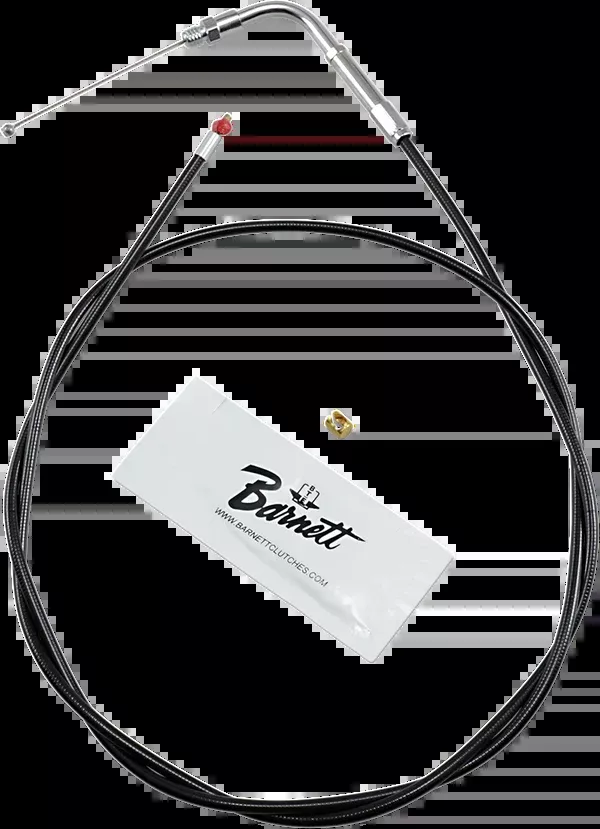Barnett Black Vinyl Throttle Cable – +6″ Size – 50″ Length