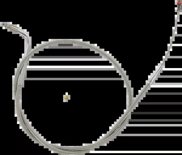 Barnett Stainless Steel Idle Cable – +3″ – ’01-’15 Softail