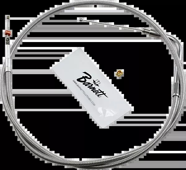 Barnett Stainless Steel Idle Cable – +6″ – ’01-’15 Softail