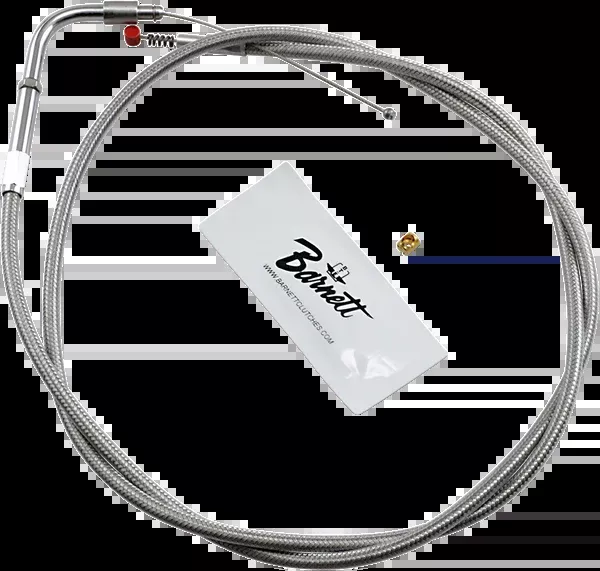 Barnett Stainless Steel Idle Cable – +6″ – ’02-’07 FLH