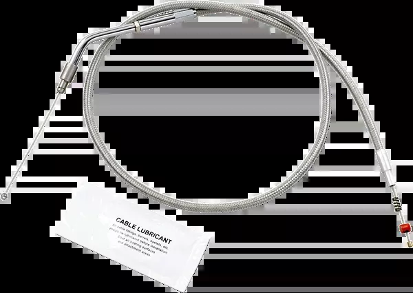 Barnett Stainless Steel Idle Cable – ’96-’06 Sportster