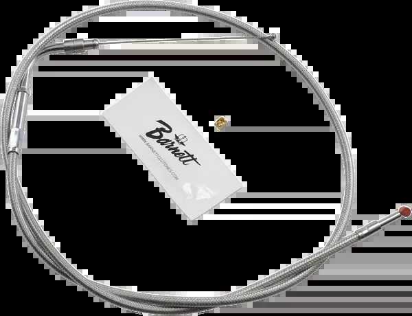 Barnett Stainless Steel Throttle Cable – +6″ – ’01-’15 Softail