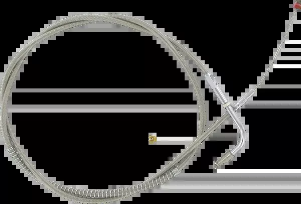 Barnett Stainless Steel Throttle Cable – +6″ – ’96-’01 Touring