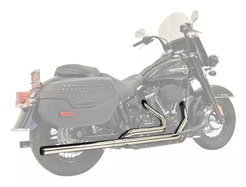 Bassani Duals w/2.25" Straight Mufflers - Chrome (1S96P)