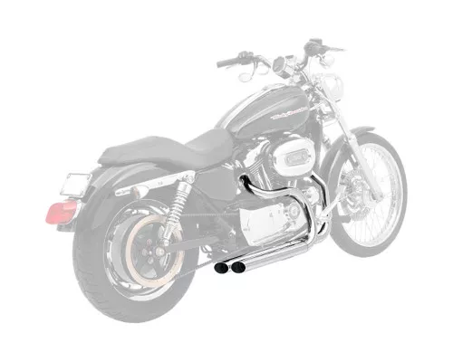 Bassani Pro Street Slash-Cut Chrome Exhaust System (XL-325F)