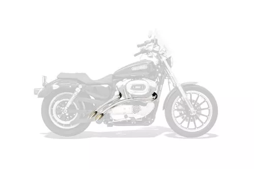 Bassani Radial Sweepers Chrome Exhaust System (XL4-FF12CL)